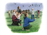 Illustration of Bat Watching (#4771)