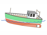 Illustration of Boat-down by the stern (#4752)