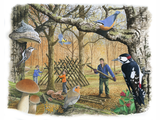 Illustration of Building a Den (#3271)