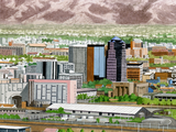 Illustration of Cityscape (Tuson Arizona) (#2309)
